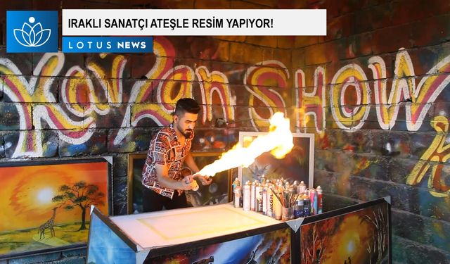 Video: Iraklı sanatçı ateşle resim yapıyor