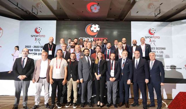 Spor Toto 1. Lig 2022-2023 sezonu fikstürü çekildi