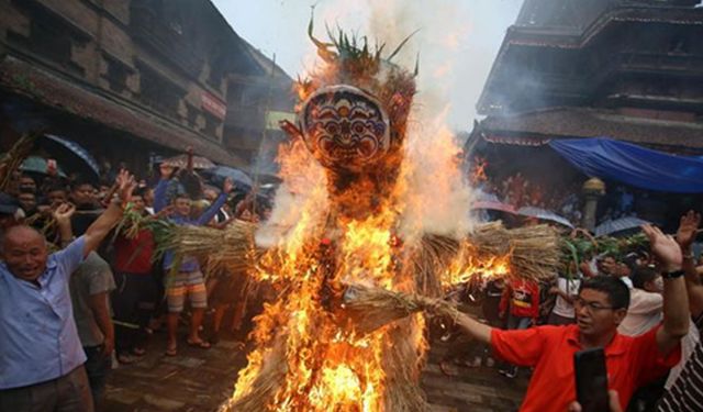 Nepal'de Ghantakarna Festivali düzenlendi