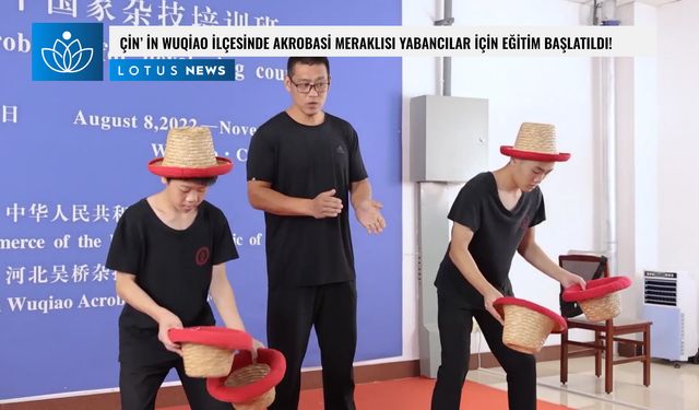 Çin'in Wuqiao ilçesinde akrobasi meraklısı yabancılar için eğitim başlatıldı