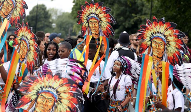 İngiltere'nin başkenti Londra'da Notting Hill Karnavalı düzenlendi