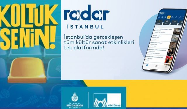 Radar İstanbul 'Koltuk senin' uygulaması ile ücretsiz etkinlikler