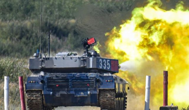 Çin takımı, Moskova'daki tank biatlonu tekli müsabakalarını ikincilikle tamamladı