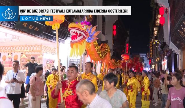 Video: Çin'in Anhui eyaletindeki Güz Ortası Festivali kutlamalarında ejderha gösterisi