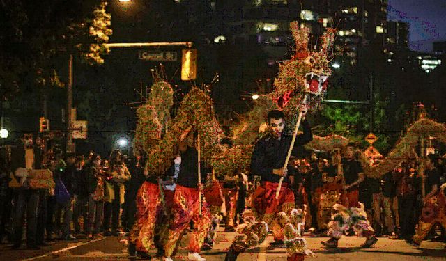 Kanada'da Ateş Ejderhası Festivali kutlandı