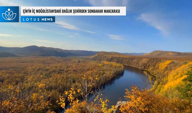 Video: Çin'in İç Moğolistan'daki dağlık şehrinden sonbahar manzarası