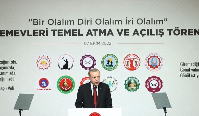 Cumhurbaşkanı Erdoğan: Kültür ve Cemevi Başkanlığı kurulacak