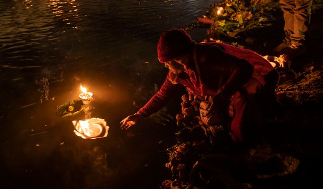 Nepal'de Bala Chaturdashi festivali kutlamaları