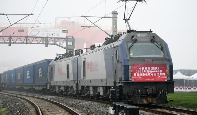 Shaanxi ile Avrupa arasındaki 4.000'inci yük treni yola çıktı