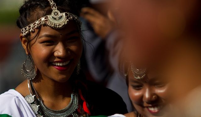 Nepal'in başkenti Katmandu'da Sama Chakeva festivali kutlandı