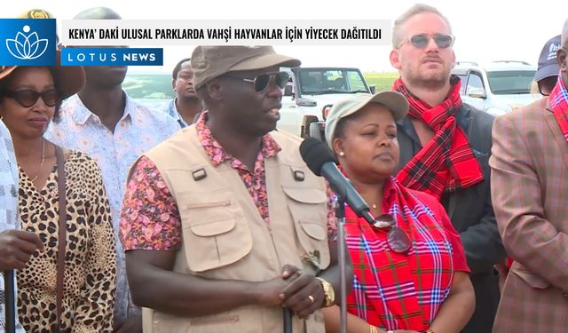 Video: Kenya'daki ulusal parklarda vahşi hayvanlar için yiyecek dağıtıldı