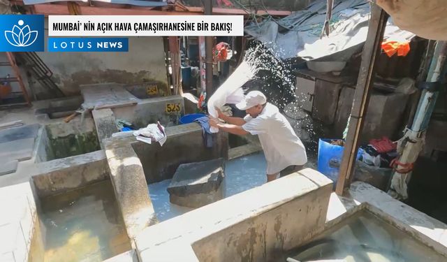 Video: Mumbai'nin açık hava çamaşırhanesine bir bakış