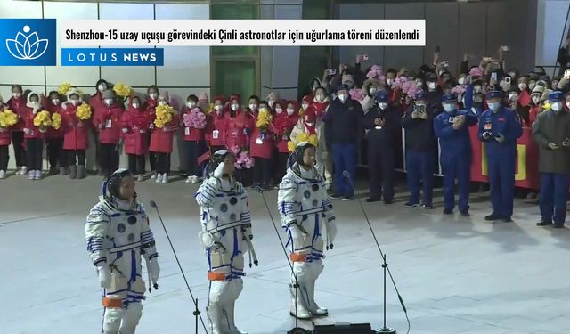 Video: Shenzhou-15 uzay uçuşu görevindeki Çinli astronotlar için uğurlama töreni düzenlendi