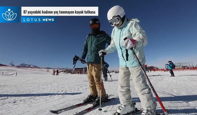 Video: 87 yaşındaki kadının yaş tanımayan kayak tutkusu