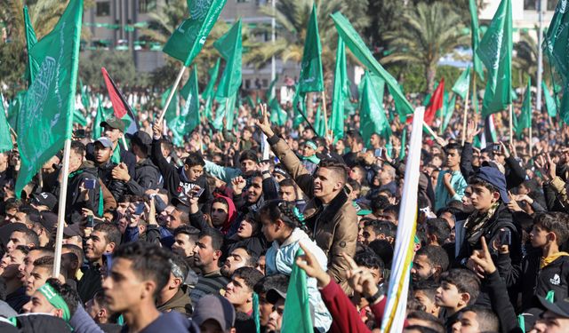 Gazze'de Hamas'ın kuruluşunun yıl dönümü kutlandı