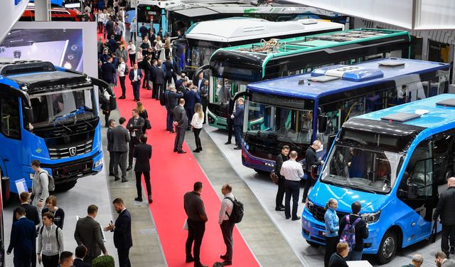 Rusya'da otobüs fuarı