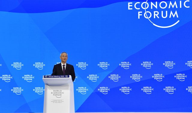 Çin Başbakan Yardımcısı Davos Zirvesi'nde konuştu