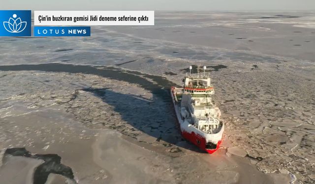 Video: Çin'in buzkıran gemisi Jidi deneme seferine çıktı