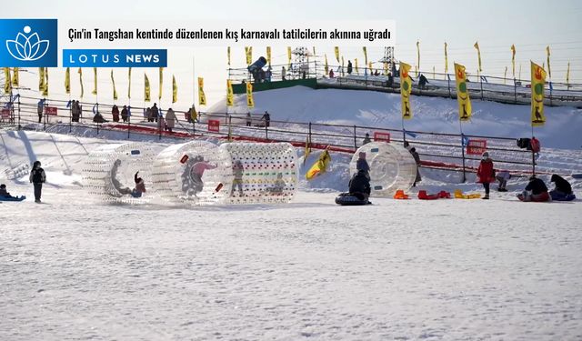 Video: Çin'in Tangshan kentinde düzenlenen kış karnavalı tatilcilerin akınına uğradı