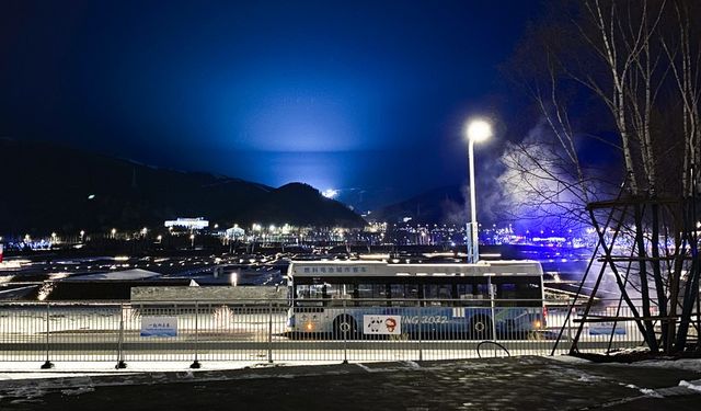 Hidrojenle çalışan otobüsler artık Beijing Kış Olimpiyatları'na ev sahipliği yapan şehrin yollarında