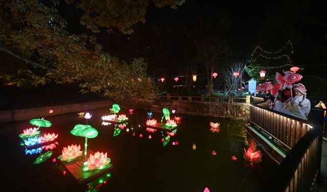 Çin'in Jiaxing kentindeki fener festivalinden kareler