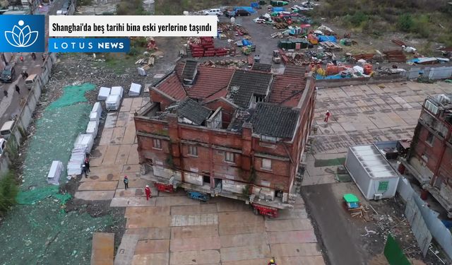 Video: Shanghai'da beş tarihi bina eski yerlerine taşındı