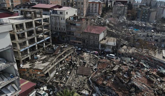 Kahramanmaraş'ta depremin yarattığı yıkım havadan görüntülendi