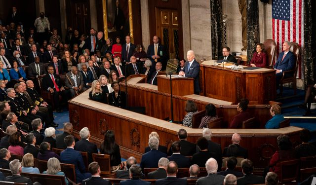 ABD Başkanı Biden 'Birliğin Durumu' konuşmasını yaptı