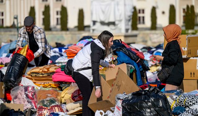 Kuzey Makedonya'dan Türkiye ve Suriye'ye insani yardım