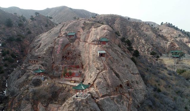 Çin'in ünlü Xumishan Grottoları restore ediliyor