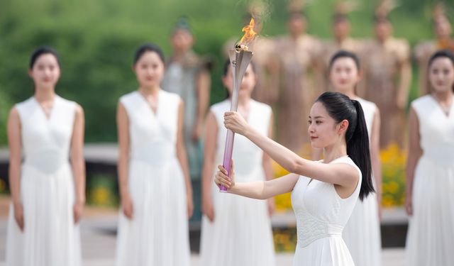 19. Hangzhou Asya Oyunları'nın meşalesi yakıldı