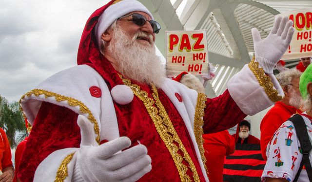 Brezilya'da Noel Baba buluşması düzenlendi