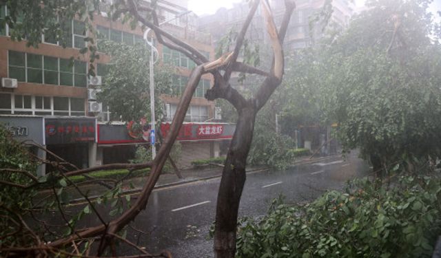 Doksuri Tayfunu, Çin'in güneydoğusunda karaya ulaştı