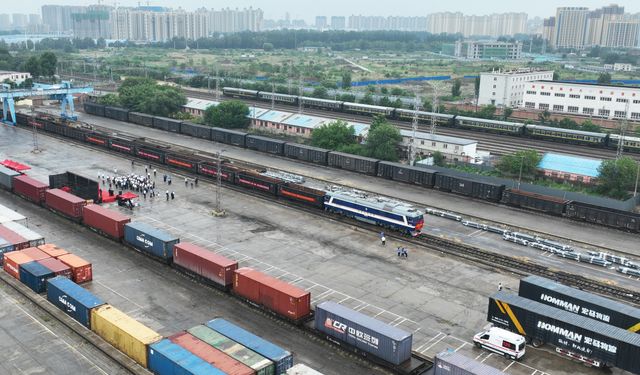 Çin'in Hebei eyaletinden Orta Asya'ya çok modlu yeni bir taşıma rotası başlatıldı