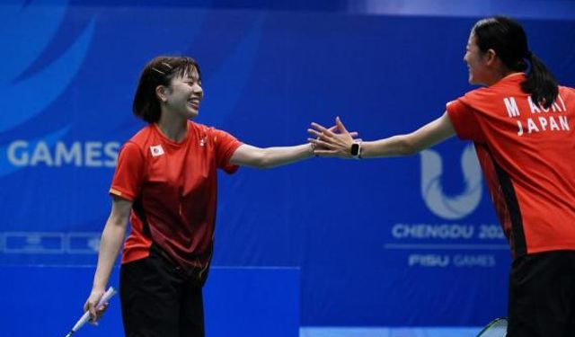 Dünya Üniversite Oyunları badminton müsabakalarından kareler