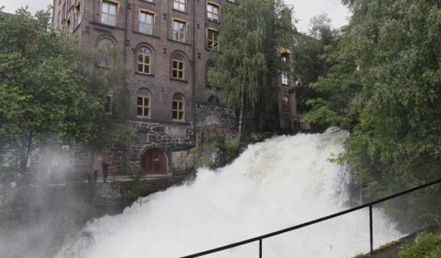 Norveç'in başkenti Olso'da Hans Fırtınası etkili oluyor