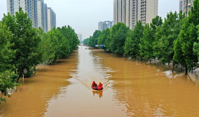 Çin'in Hebei eyaletindeki sağanak yağışlarda 9 kişi hayatını kaybetti