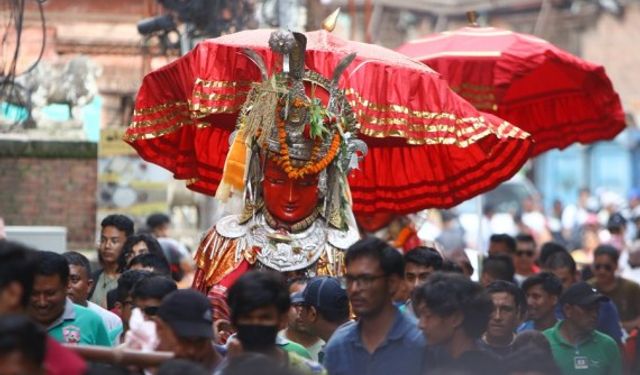 Nepal'deki Pancha Dan festivali renkli görüntülere sahne oldu