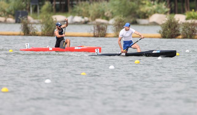 19. Asya Oyunları'nda kano sprint tek erkekler 1.000 metre finali yapıldı