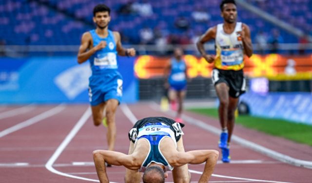 4. Asya Paralimpik Oyunları erkekler 1500 metre atletizm finalinde altın madalya Ürdün'e gitti