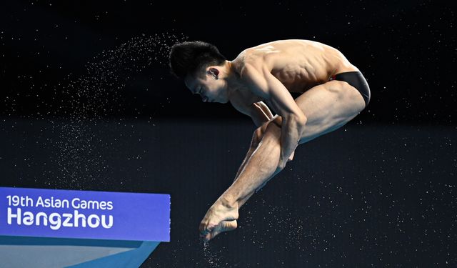 19. Asya Oyunları'nda erkekler 10 metre platform atlama elemeleri gerçekleşti