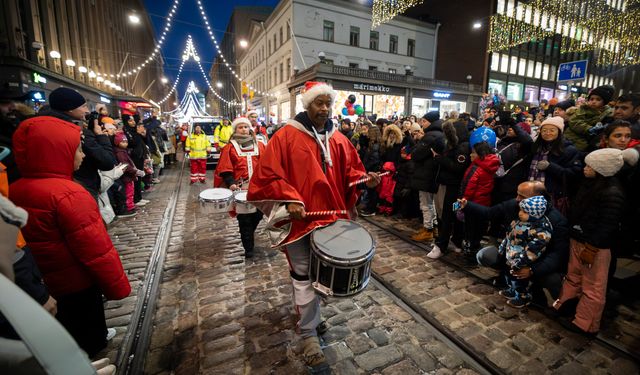 Finlandiya'da Noel etkinliği düzenlendi