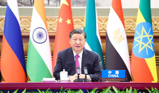 Xi, Gazze'deki duruma ilişkin olağanüstü BRICS toplantısında konuştu