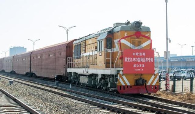 Çin'in Heilongjiang eyaletinden Avrupa'ya giden ilk JSQ yük treni yola çıktı