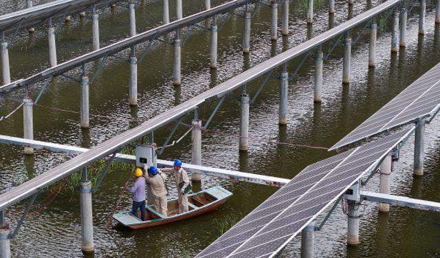 Çin'in Yangzhou kentinde temiz enerji projelerinin inşası hızla devam ediyor