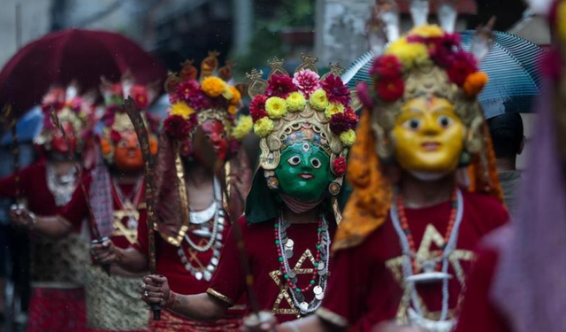 Nepal halkı, Khadga Jatra Festivali'ni coşkuyla kutladı