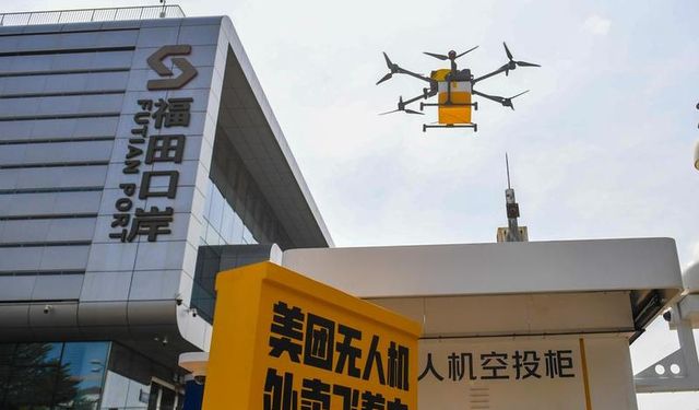 Çin'in Shenzhen kentinde düzenli drone teslimat rotası açıldı