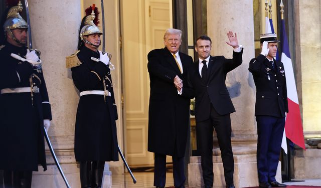 Fransa Cumhurbaşkanı Macron, Trump ile görüştü