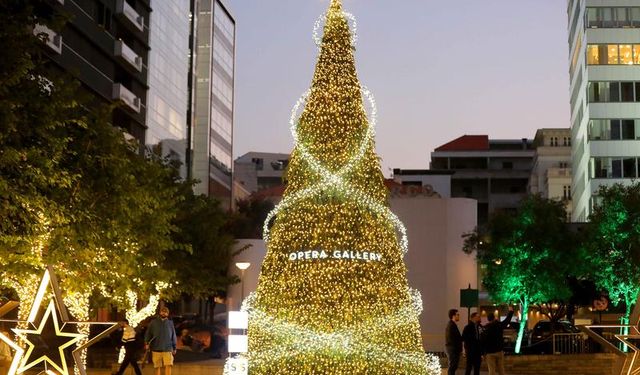 Lübnan'ın başkenti Beyrut, Noel süslemeleri ve ışıklarıyla donatıldı