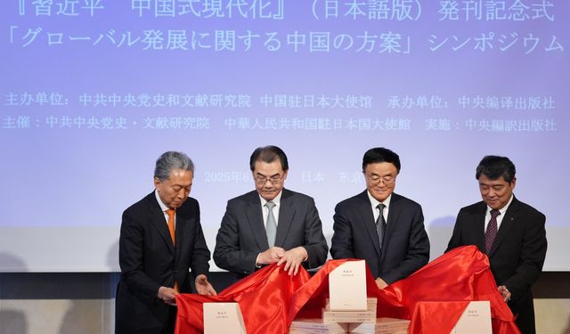 Çin Cumhurbaşkanı Xi'nin, Çin'in modernleşmesine ilişkin söylemlerini içeren kitap Japonya'da tanıtıldı